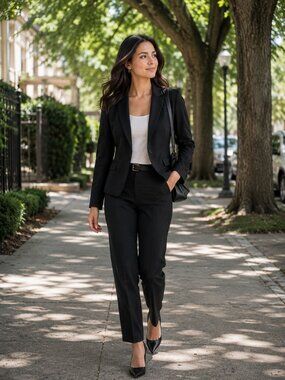 Banana Republic Blazer - Black. Size 4 Petite